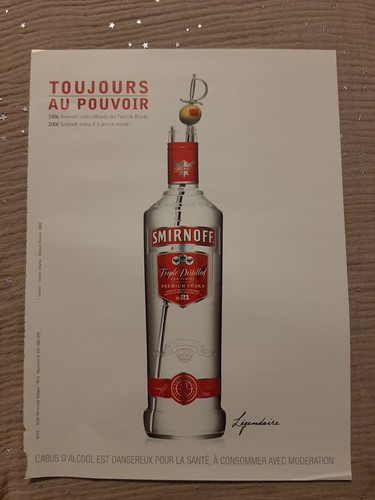 Publicité presse vodka - de,