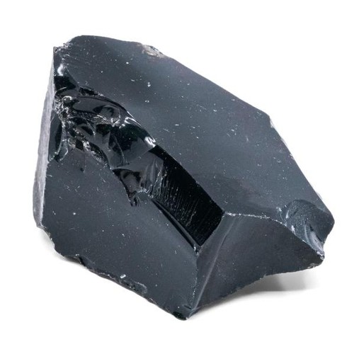Pierre obsidienne noire brute - pierre,