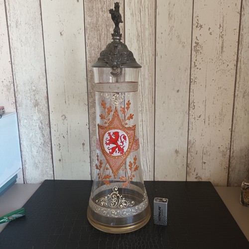 Ancienne grand chope verre a - grand,