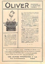 OLIVER TYPEWRITTER MACHINE A ECRIRE / HIGH LIFE TAILOR MODE PUBLICITE 1906