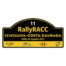 Autocollant plaque FIA WRC