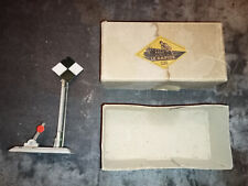 Ancien signal train échelle 0 - damier annonciateur LR Louis Roussy -Fonctionnel