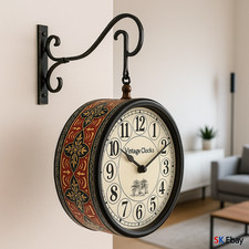 Ancienne horloge murale double