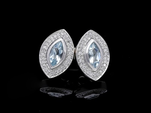 Boucles oreilles diamants - boucles, d'oreilles