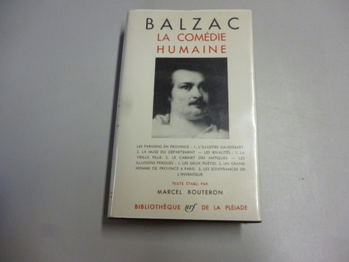 Balzac comédie humaine - humaine, iv