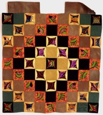 Tenture murale, tableaux, nappe, patchwork, Afrique