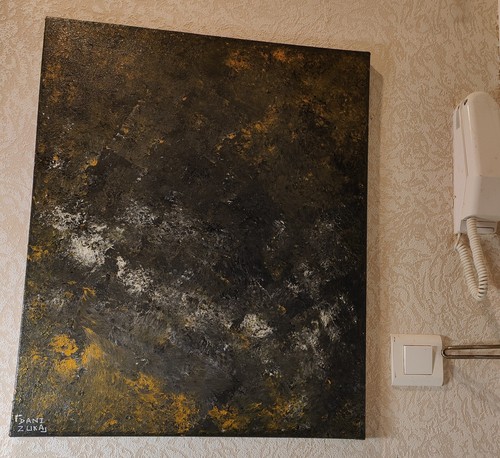 Tableau peinture toile 62x50 - peinture,