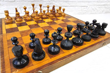 Jeu d'échecs vintage soviétique "Valdaï Nobles" 1962 ancien bois URSS ancien ...