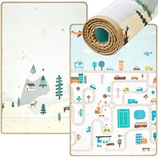 Moby-System Tapis d'eveil Bébé- Tapis de Jeux pour Bébé 120 x90 x 1,2 cm- Mousse