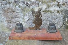 Rare Encrier Art Déco Laiton