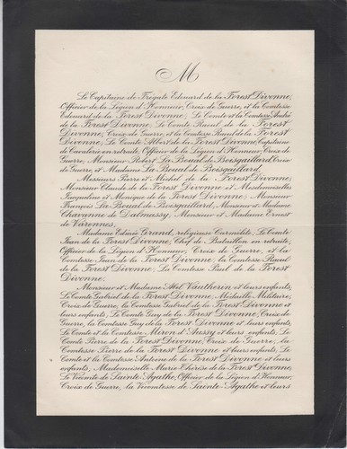 1936 faire part - faire-part, décès