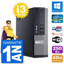PC Dell 9020 SFF Intel Core i3-4130 RAM 4Go Disque Dur 250Go Windows 10 Wifi