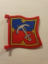 Playmobil Gand drapeau Rouge et bleu Ancre Playmobil 4290