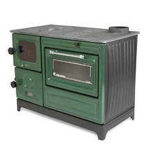 Poêle à bois et charbon en fonte émaillée