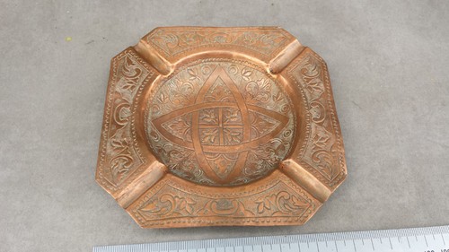 Ancien cendrier cuivre - ancien, en