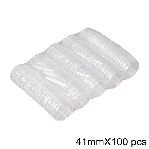 100pcs 41mm transparent - 100pcs,