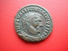 LICINIUS FOLLIS BRONZE TETE LAUREE REVERS JUPITER ALEXANDRIE