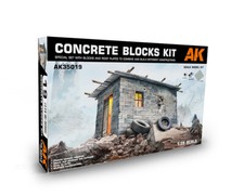 Kit De Blocs En Béton 1:35 Kit De Modèle En Plastique AK INTERACTIVE