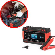 Chargeur Batterie HUAFIY 12/24V 8A 150AH Intelligent Tactile Voiture Moto
