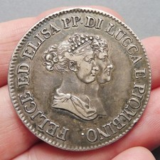 Italie - Lucques & Piombino - E Bonaparte & Baciocchi - 5 Franchi  1805 Florence