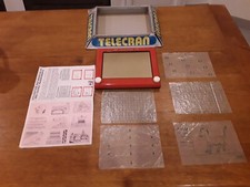 Telecran Ceji Boite Interlude Jeu  avec Notice , Feuilles  Transparentes Vintage