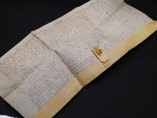Parchemin manuscrit - Ventes