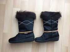 Bottes vintage fourrées fourrure TECNICA pointure 37 - made in Italy