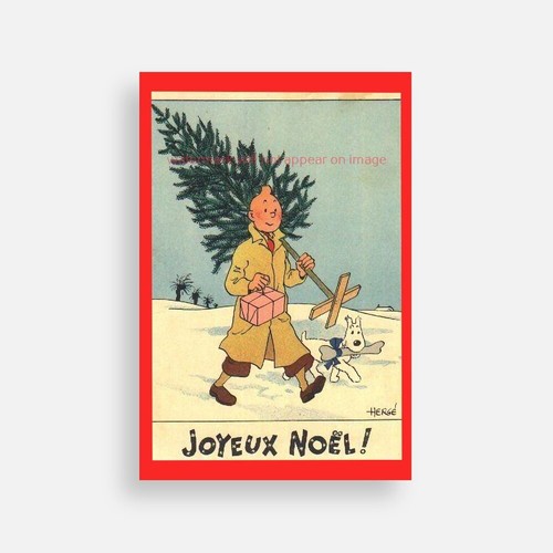 Postcard print hergé - hergé, /
