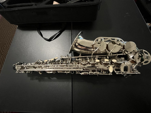 Silver alto saxophone metal - alto,