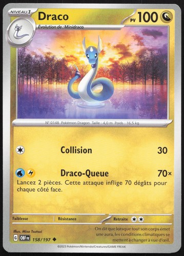 Carte pokémon draco - carte,