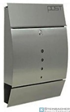 Boîte aux lettres en acier inoxydable Leto, dimensions : 350 x 95mm, hauteur 445