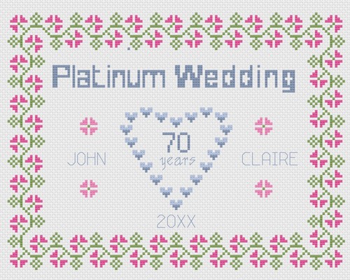 Croix point mariage - point,