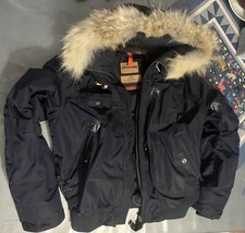 parajumpers gobi jacket blue size medium