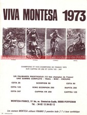Publicité MONTESA Viva Montesa 1973 Cappra VR 250 Cota 123 247 Advertising Moto