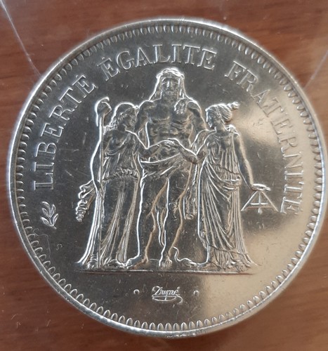 Piece francs argent - en,