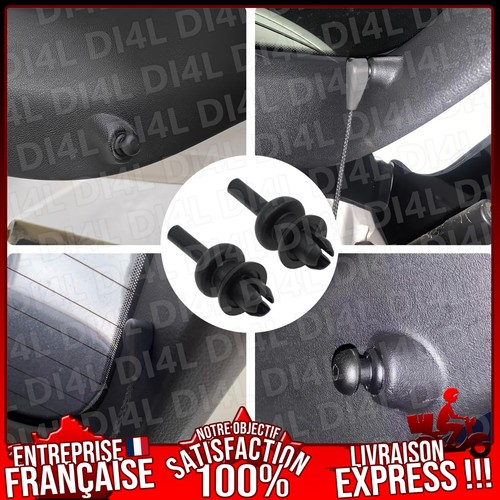 Clips fixation noir plage - clips,