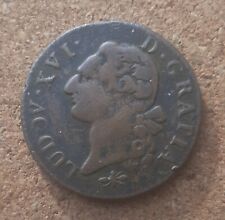 (M#02573) - LOUIS XVI Sol dit "à l'écu" 1790 Lyon - 1er semestre