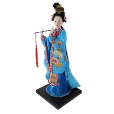  Poupée chinoise en soie : figurine miniature de l'opéra de Pékin avec