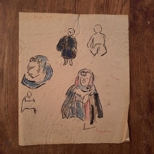 Dessin ancien portrait - dessin,