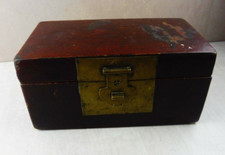 Grande boîte chinoise / boîte à perruque, chinoise, croix, cachet de cire, 18ème