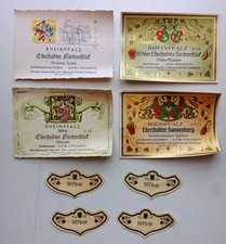 vintage lot ancienne étiquette de bouteille de vin