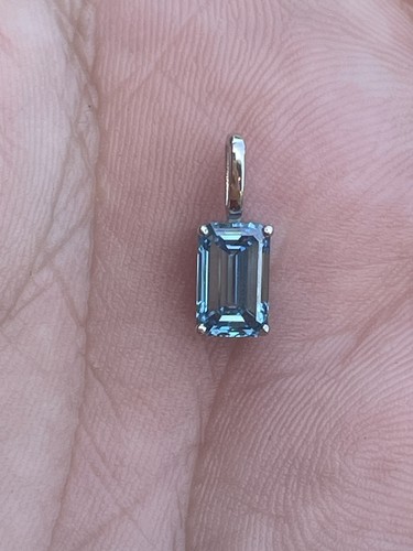 Pendentif blanc 14k diamant - pendentif,