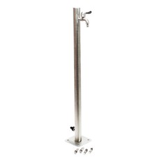 Colonne d’eau 95,5cm Point d’eau Acier Fin Rond Jardin Distributeur d’eau Puits