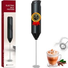 Mousseur à lait électrique alimenté par deux piles AA incluses mélangeur à la...