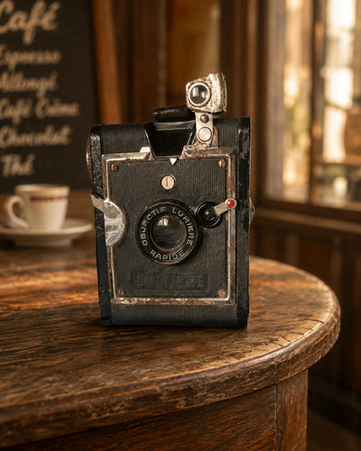 Ancien appareil photo - , lumière