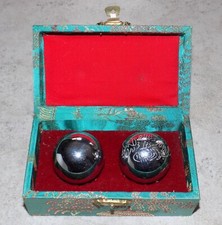 ANCIENNE BOULES MUSICALES DE DÉTENTE ANTI STRESS SHOUXING ANNÉES 60 YIN YANG