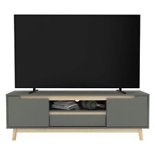 Armoire TV vert-naturel 4