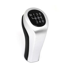 Pommeau De Vitesses 6 Noire Argentée BMW Série 1 Série 3 M3 Série 5 X3