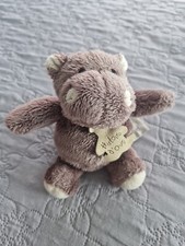 DOUDOU  HISTOIRE D'OURS / Histoire D Ours HIPPOPOTAME MARRON  14 CM