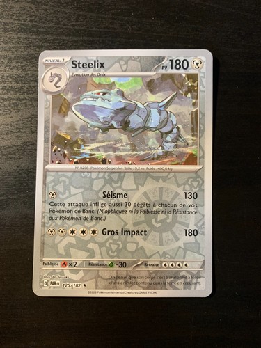 Carte pokémon reverse - carte, steelix